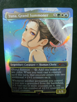 Yuna, Grand Summoner X1 Mtg Promo Nm Borderless Foil Miki Yamashita 0001 - Image 1