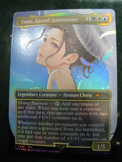 Yuna, Grand Summoner X1 Mtg Promo Nm Borderless Foil Miki Yamashita 0001 - Image 2