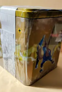 2022 Pokemon TCG Stacking Tin Sealed - Electric Type Pikachu 3 Packs - Image 3