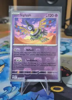 Pokemon TCG Sigilyph Masterball Reverse Holo - 038/086 White Flare English - Image 2