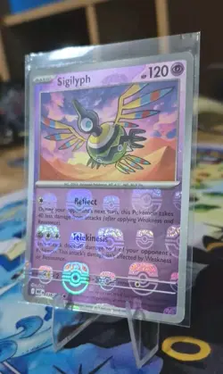 Pokemon TCG Sigilyph Masterball Reverse Holo - 038/086 White Flare English - Image 3
