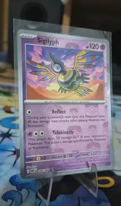 Pokemon TCG Sigilyph Masterball Reverse Holo - 038/086 White Flare English - Image 4