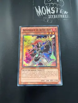 YUGIOH BROTHERHOOD OF THE FIRE FIST HAWK SUPER RARE AP02-EN008 - Image 1