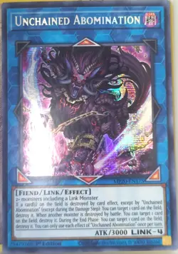 Yugioh! Unchained Abomination MP20-EN175 1st Ed. NM - Image 1