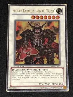 YUGIOH KARAKURI SHOGUN MDL 00 BUREI STBL-EN043 1ST ULTIMATE PLAYED ITALIAN - Image 1