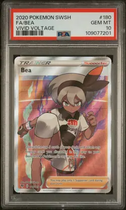 Pokemon Bea TCG Vivid Voltage Holo Full Art Ultra Rare Card 180/185 PSA 10 - Image 1