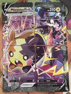 Morpeko V-Union 4 Card Set SWSH287-290 Black Star Promo Pokemon TCG Cards - Image 1