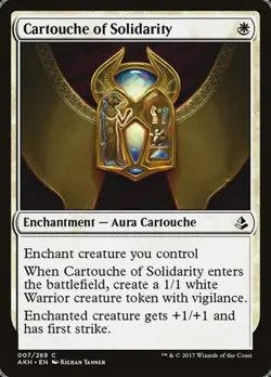 1x Cartouche of Solidarity NM Eng MTG - Amonkhet - Image 1