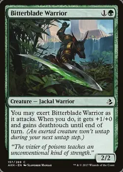 1x Bitterblade Warrior NM Eng MTG - Amonkhet - Image 1