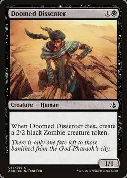 1x Doomed Dissenter NM Eng MTG - Amonkhet - Image 1