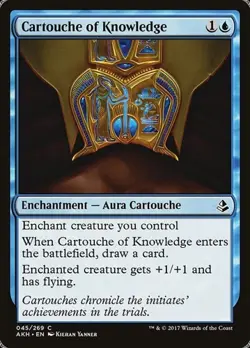 1x Cartouche of Knowledge NM Eng MTG - Amonkhet - Image 1
