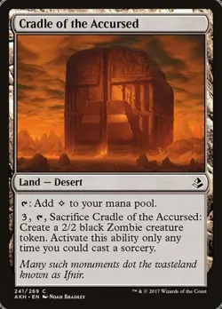 1x Cradle of the Accursed NM Eng MTG - Amonkhet - Image 1