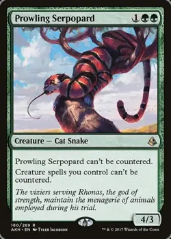 1x Prowling Serpopard NM Eng MTG - Amonkhet - Image 1