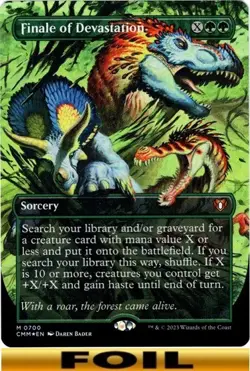 1x - Finale of Devastation - FOIL BORDERLESS #700 - Commander Masters - NM MTG - Image 1