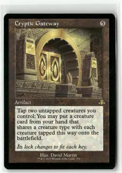 Cryptic Gateway Retro Frame - Dominaria Remastered MTG NM - Image 1