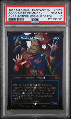 PSA 10 GEM MINT MTG Final Fantasy Gogo Master of Mimicry 2025 Surge Foil 0522 - Image 1