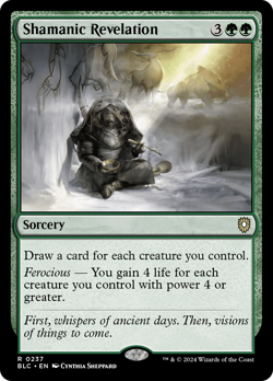 Shamanic Revelation #237 | Near Mint | BLC Bloomburrow Commander Magic MTG - Image 1