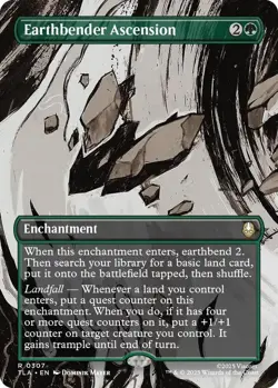 MTG Avatar: The Last Airbender: Earthbender Ascension Borderless Rare (0307) NM - Image 1