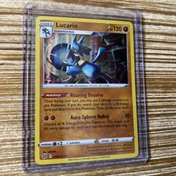 2022 Pokemon Lucario Holo Rare Brilliant Stars Card 079/172 TCG Near Mint - Mint - Image 1