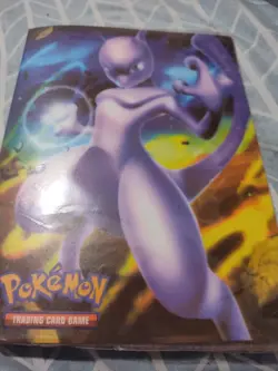 Pokemon Mewtwo & Squirtle 4 Pocket Card File Holder for Protecting Trading Cards - Image 1