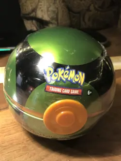 UltraRARE?Mint??2020 Pokemon TCG?Green Orange PokeBall Tin C20??New Sealed - Image 1
