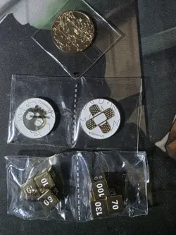 Pokemon TCG Metal Dice and Charizard Commemorative Coin Set UPC - Image 1