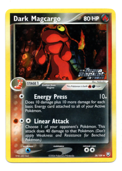 Pokemon Dark Magcargo Team Rocket Returns 38/109 Reverse Holo Stamped NM - Image 1