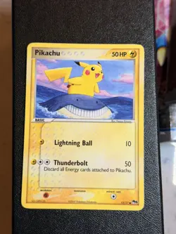 Pikachu 12/17 Pokemon 2007 POP Series 5 Regular Non-Holo MP - Image 1