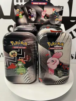 Pokemon Black Bolt White Flare TCG 8x Mini Tins Store Display Sealed Mimikyu - Image 4