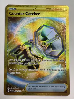 Counter Catcher 264/182 Pokemon TCG S&V Paradox Rift Hyper Rare Gold English - Image 1