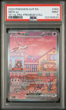 2023 Pokemon Black Star Promo #053 Mew Ex 151 Ultra Premium PSA 9 - Image 1