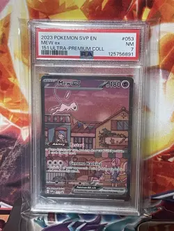 Pokemon 151 Mew ex 053 Scarlet & Violet Promo Ultra Premium Collection UPC PSA 7 - Image 1