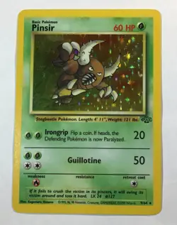 1999 Pokemon Jungle Pinsir Holo #9/64 - Image 1