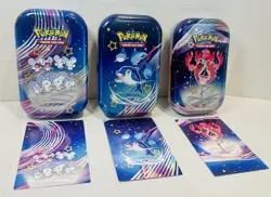 Pokemon TCG - Paldean Fates Mini Tin Artwork Collection (Empty) - Set of 3 Tins - Image 1