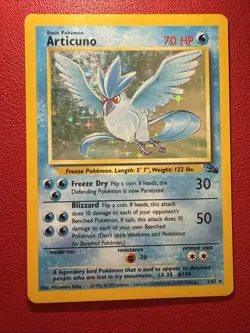 Pokemon - Articuno - Fossil 2/62 - HP - HOLO - VINTAGE - Unlimited - Image 1