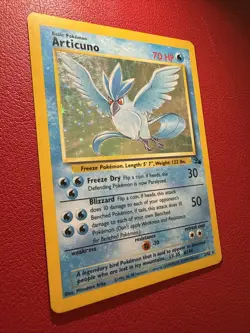 Pokemon - Articuno - Fossil 2/62 - HP - HOLO - VINTAGE - Unlimited - Image 2