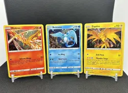 Pokemon Zapdos 48/185 Articuno 036/195 Moltres 021/172 Cosmos Holo Promo Set NM - Image 1