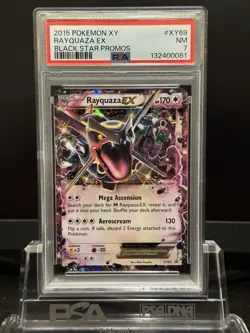 2015 POKEMON BLACK STAR PROMO RAYQUAZA #XY69 PSA 7 NM #116104556 - Image 1