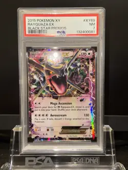 2015 POKEMON BLACK STAR PROMO RAYQUAZA #XY69 PSA 7 NM #116104556 - Image 2