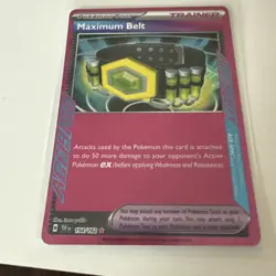 Prismatic Evolutions Maximum Belt 117/131 Ace Spec Rare Pokemon Tool - Image 1