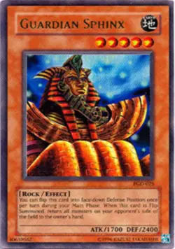 Damaged, English Yu Gi Oh Guardian Sphinx - PGD-025 - Ultra Rare - Unlimited Edi - Image 1
