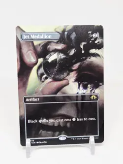 Jet Medallion Modern Horizons 3 Borderless, Regular Card, Near Mint Condition - Image 1