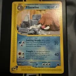 Pokemon Card - Piloswine Skyridge 24/144 Rare Non Holo - Image 1