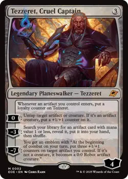Tezzeret, Cruel Captain Edge of Eternities Regular for sale online - Image 2