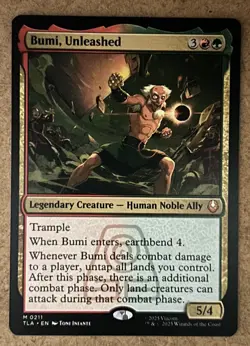 Bumi, Unleashed - Avatar: The Last Airbender TLA - NM MTG - Image 1