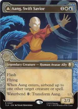 Aang, Swift Savior (Showcase) R Avatar: The Last Airbender 347 NM MTG - Image 1