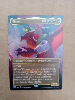 Tiamat (Borderless) Adventures in the Forgotten Realms Regular MINT PACK FRESH! - Image 1