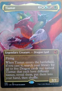 Tiamat (Borderless) Adventures in the Forgotten Realms Regular MINT PACK FRESH! - Image 2
