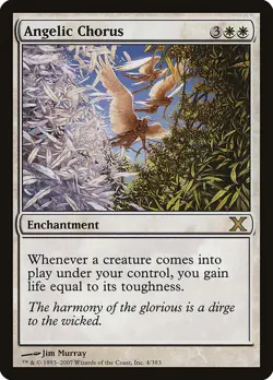 1x Angelic Chorus LP Eng MTG - Tenth Edition - Image 1