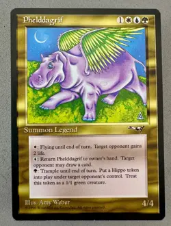 Phelddagrif Alliances MTG-LP Excellent-Vintage Magic: the Gathering-RESERVE LIST - Image 1